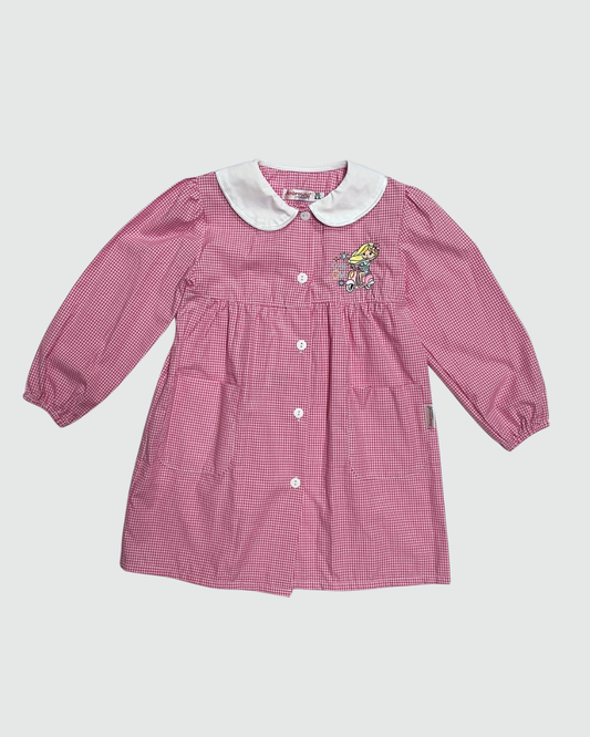 Ambrosino Grembiule Asilo Quadretto Rosa
