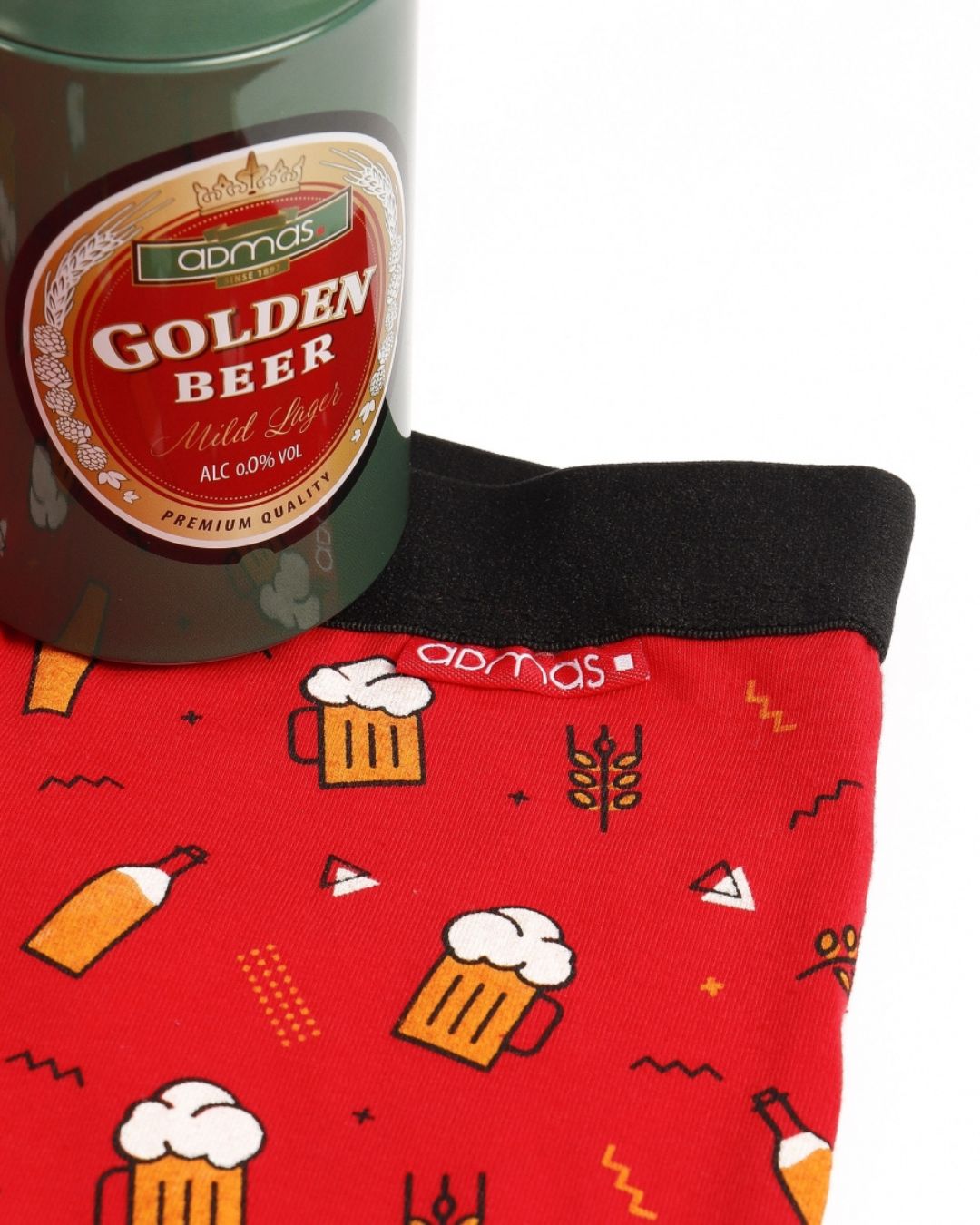 Admas Boxer Uomo Rosso