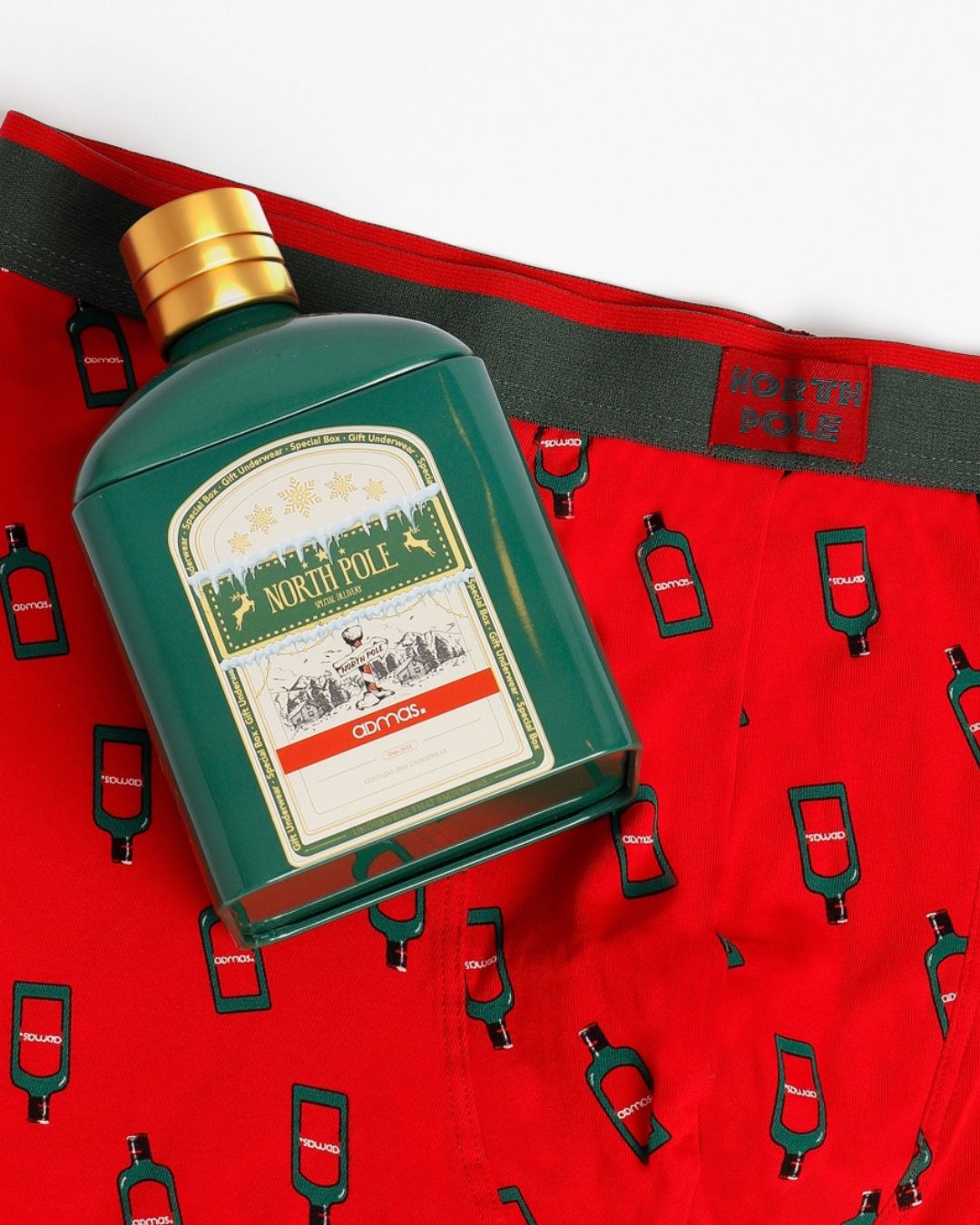 Admas Boxer Uomo Rosso