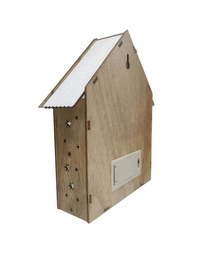 Casetta Luminosa Renna Con Led