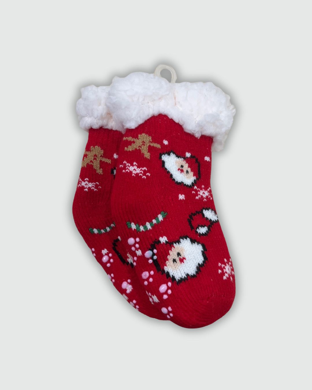 Calzino Natalizio Antiscivolo Neonati Imbottito