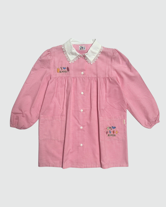 Savim Grembiule Asilo Quadretto Rosa