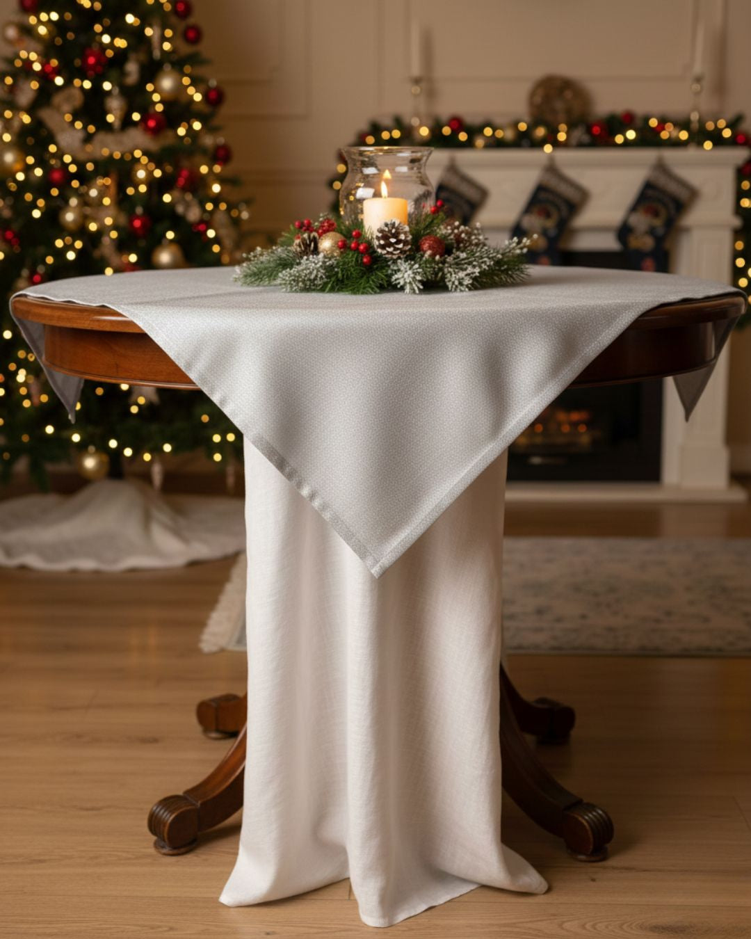 S&G Centrotavola Natalizio 90x90cm Elegance