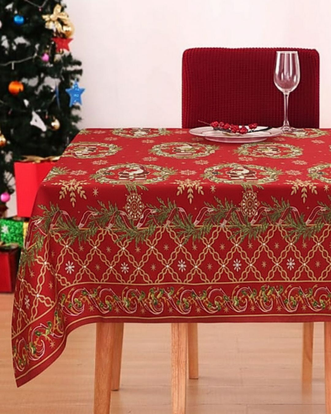 Preziosa Home Tovaglia Natalizia 18 posti Art.Bianca