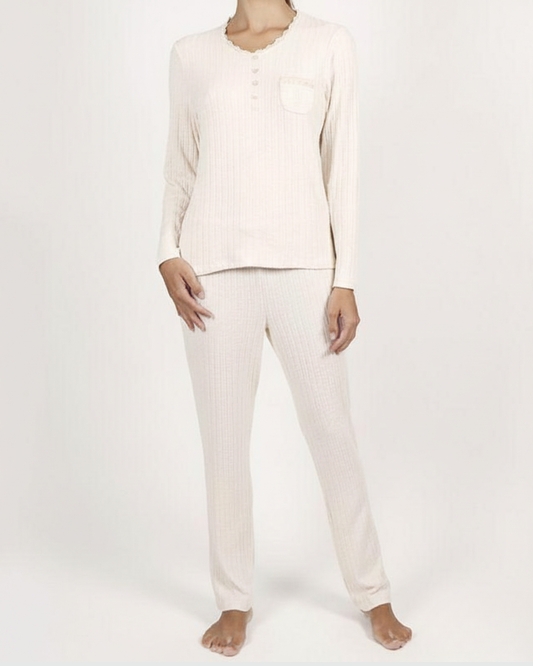 Admas Pigiama Donna Caldo Cotone