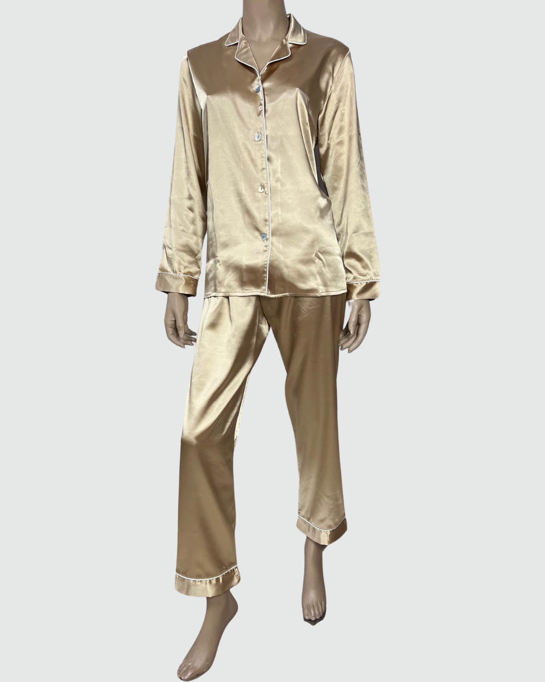 Notte Blu Pigiama Donna Raso Aperto Davanti