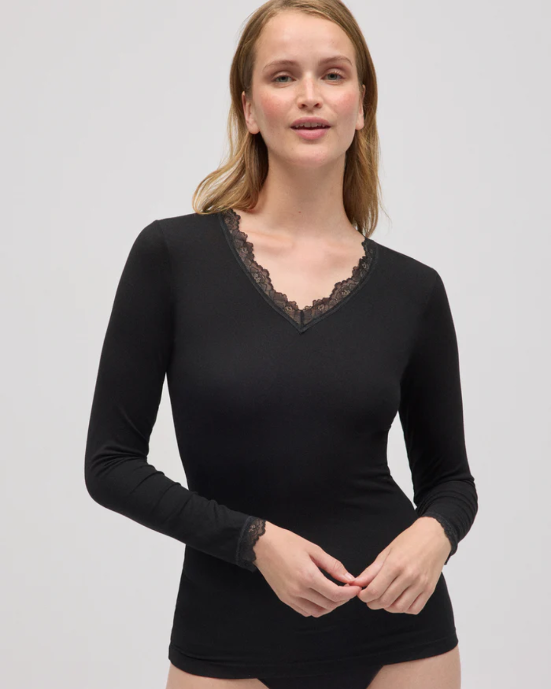 Ysabel Mora Maglia Donna Con Pizzo