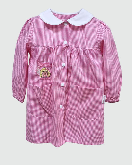 Ambrosino Grembiule Asilo Quadretto Rosa
