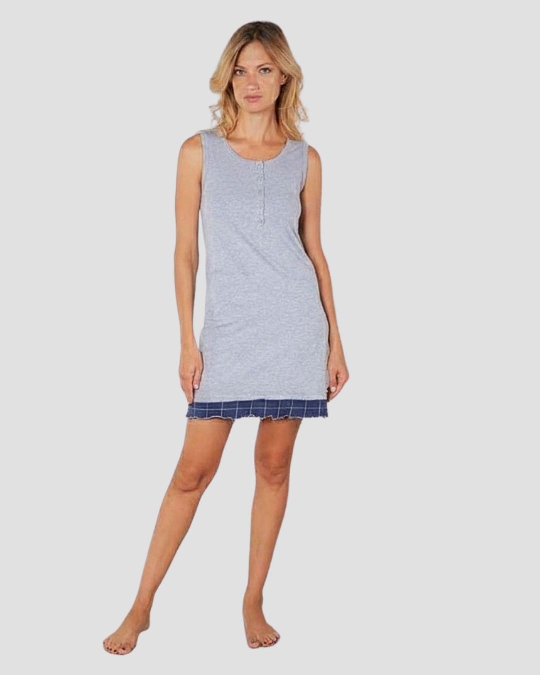 Nazareno Gabrielli Camicia Da Notte Cotone Spalla Larga