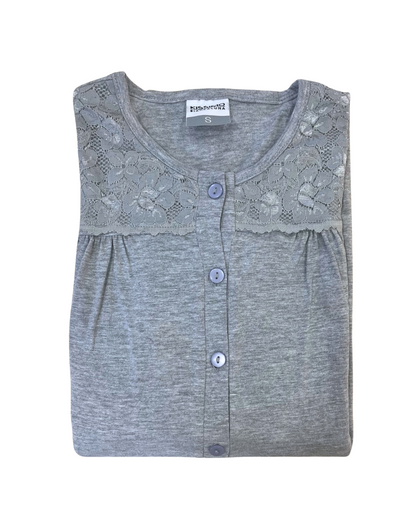 Kissimo Biancaluna Camicia Da Notte Cotone