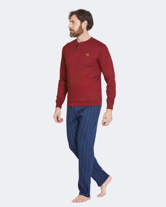 Nazareno Gabrielli Pigiama Uomo Caldo Cotone