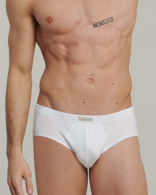 Kissimo Biancaluna Slip Uomo Elastico Ricoperto