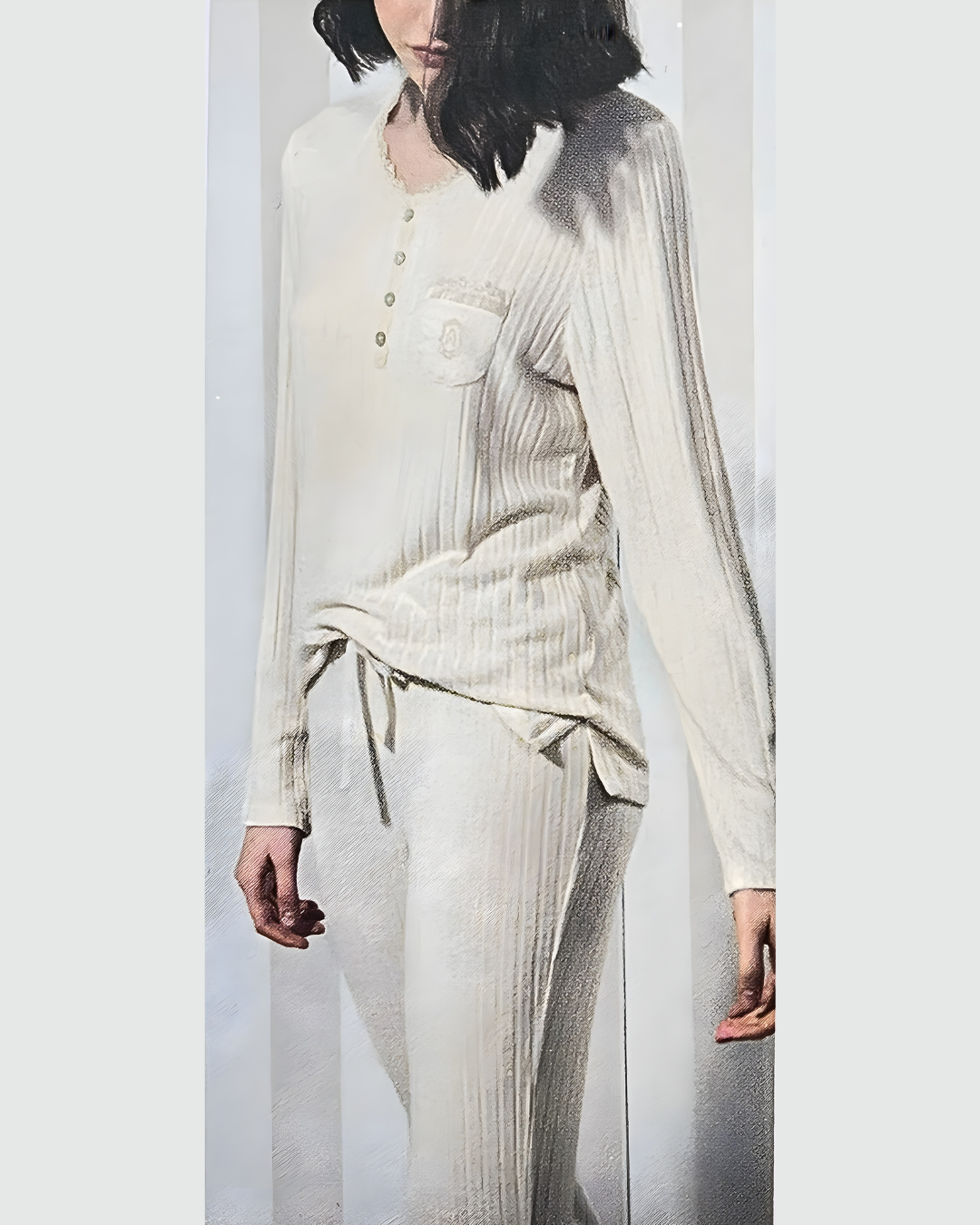 Admas Pigiama Donna Caldo Cotone