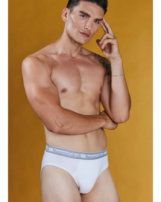 Nazareno Gabrielli Tris Slip Uomo Elastico Esterno
