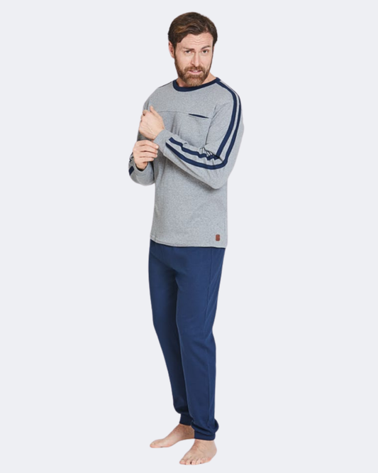 Nazareno Gabrielli Pigiama Uomo Caldo Cotone