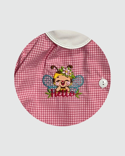 Siggi Grembiule Asilo Quadretto Rosa