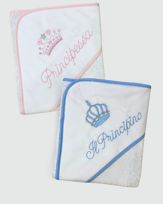 Mio Piccolo Accappatoio Quadrato Principino/Principessa