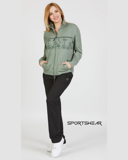 Nazareno Gabrielli Tuta Donna Cotone Full Zip