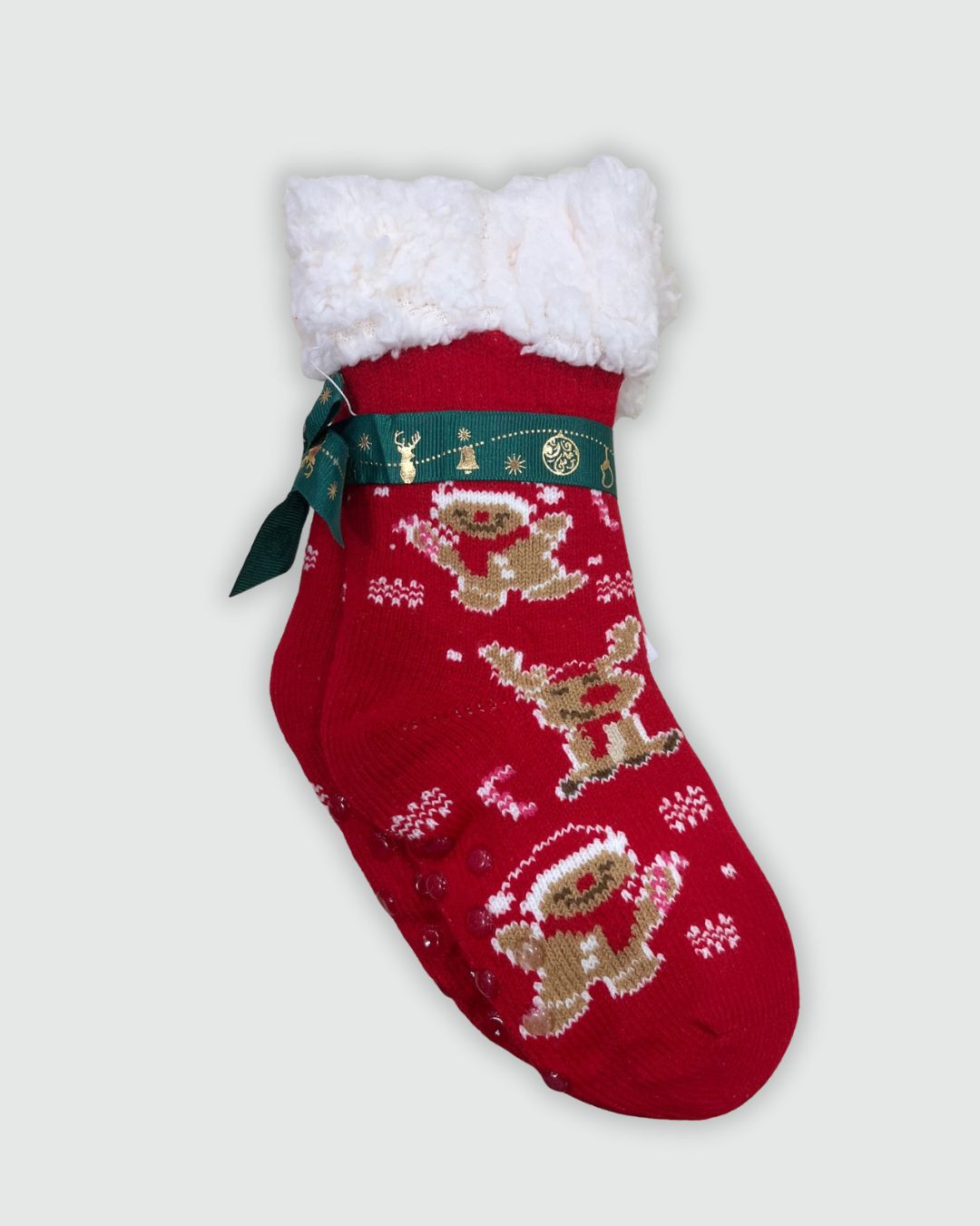 Calzino Natalizio Antiscivolo Bambini Imbottito