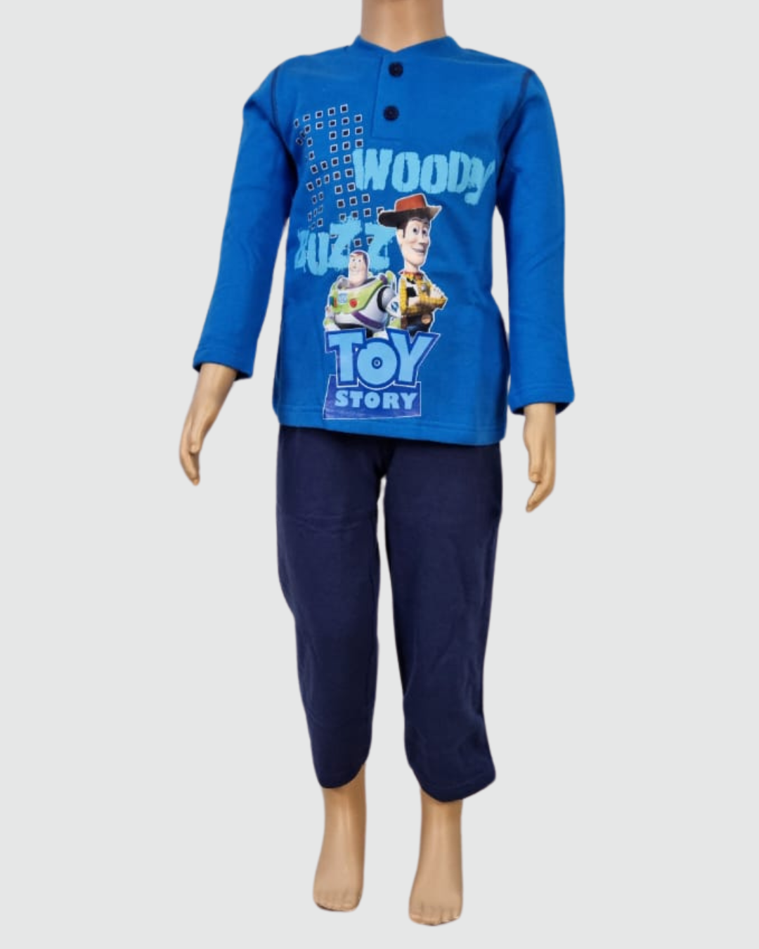 Disney Pigiama Bambino Toy Story Cotone Felpato