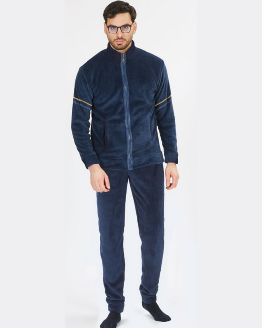Nazareno Gabrielli Pigiama Uomo Coral Con Zip