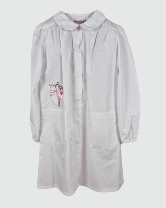 Ambrosino Grembiule Scuola Bambina Bianco