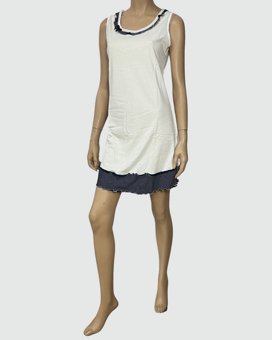 Julie Camicia Da Notte Cotone Spalla Larga