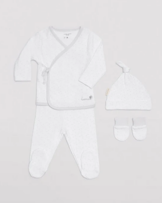 Ysabel Mora Completo Neonati 2 Pezzi + Cappellino e Guantini