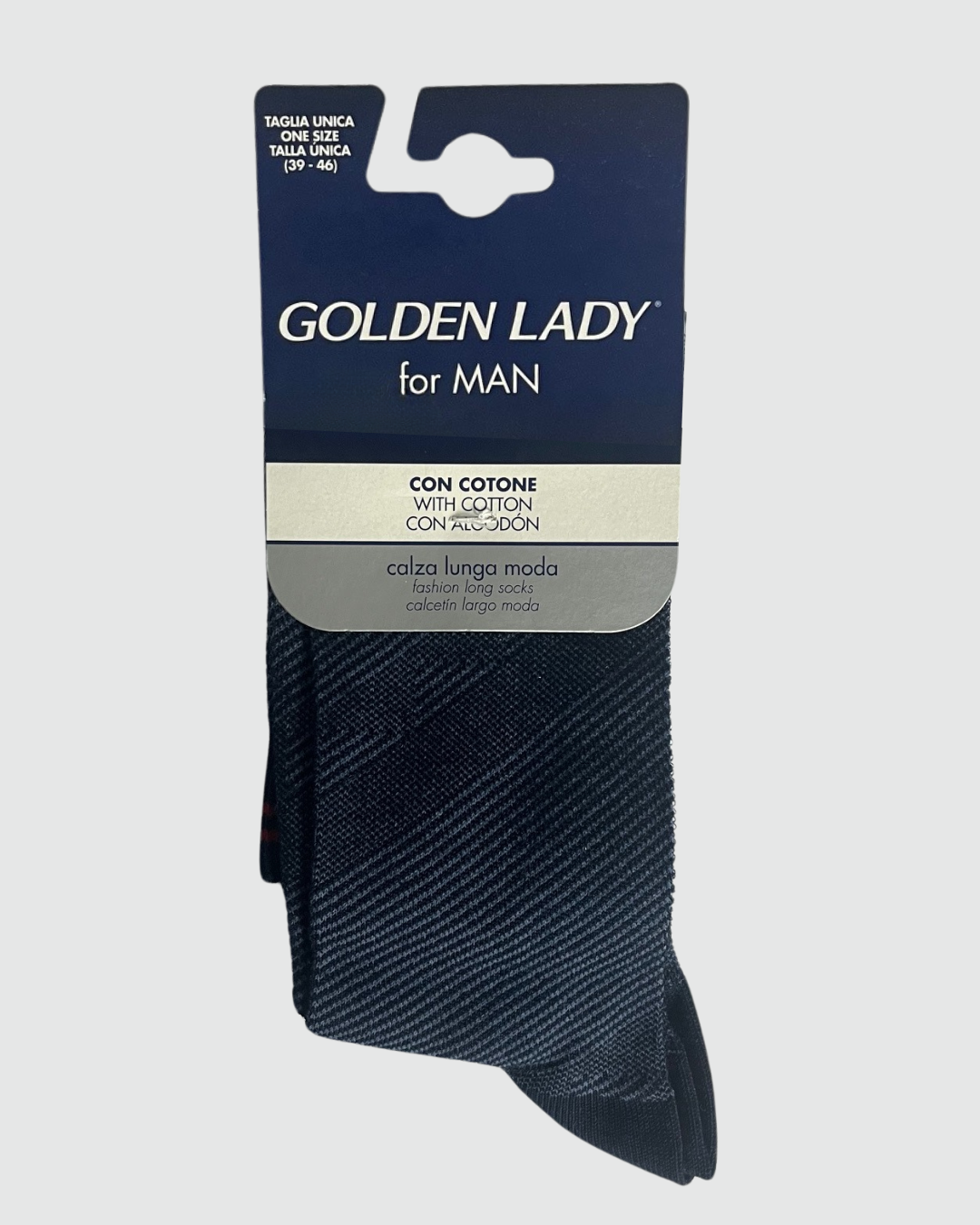 Golden Lady Calza Lunga Uomo Geometrie Rilievo