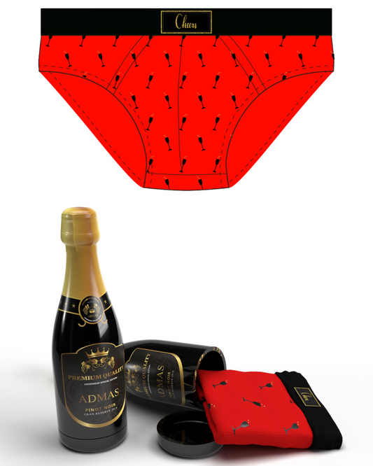 Admas Slip Uomo Rosso