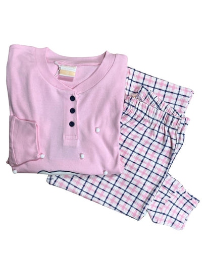 Kissimo Biancaluna Pigiama Donna Caldo Cotone