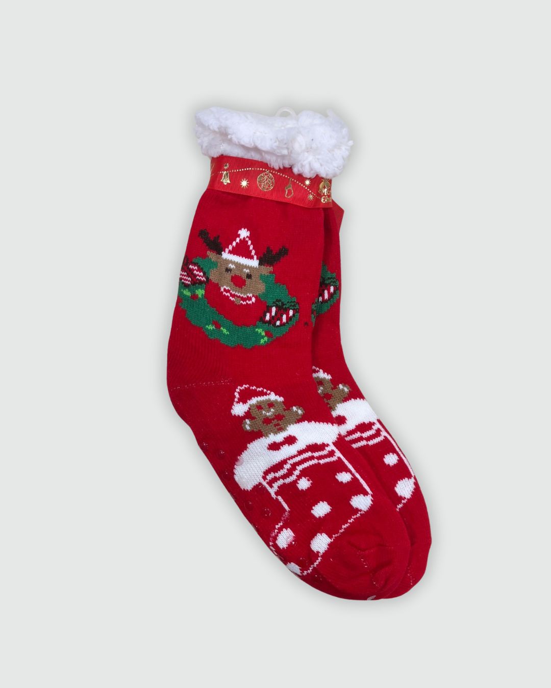 Calzino Natalizio Antiscivolo Uomo Imbottito