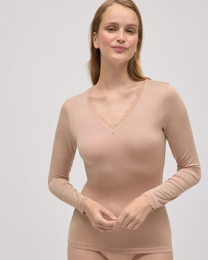 Ysabel Mora Maglia Donna Con Pizzo