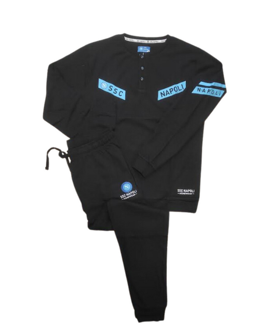 Napoli Pigiama Uomo Caldo Cotone