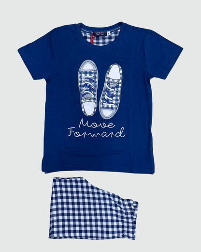 Admas Pigiama Bambino Mezza Manica Pantalone Corto