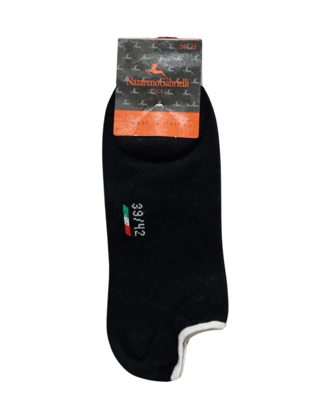 Nazareno Gabrielli Salvapiede Uomo Filo Di Scozia Elasticizzato 3 Paia Bordo Fluo