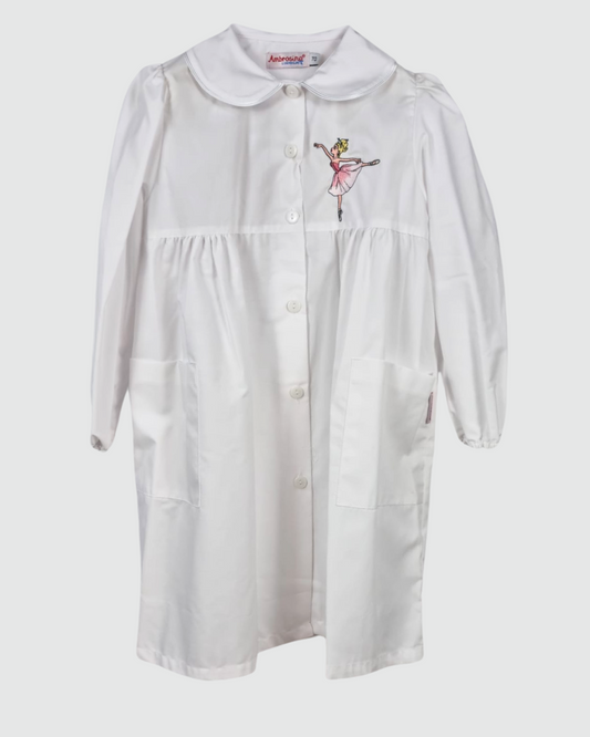 Ambrosino Grembiule Scuola Bambina Bianco