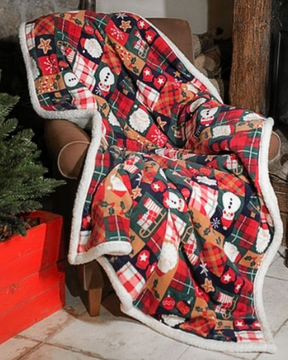 Kissimo Biancaluna Plaid Natalizio Coral Navidad 150x220Cm