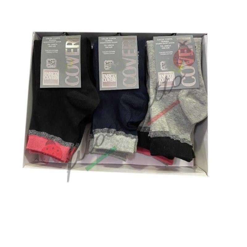 Coveri Calza Corta Donna Caldo Cotone