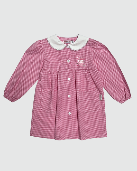 Ambrosino Grembiule Asilo Quadretto Rosa