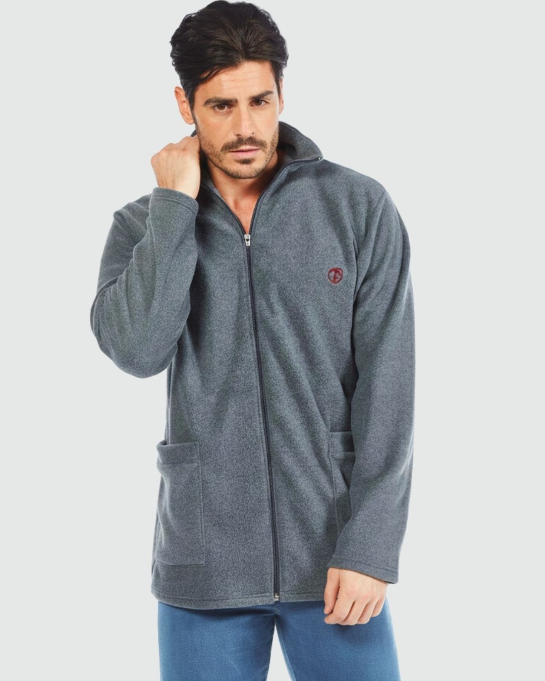 Nazareno Gabrielli Giacca Uomo Pile Con Zip