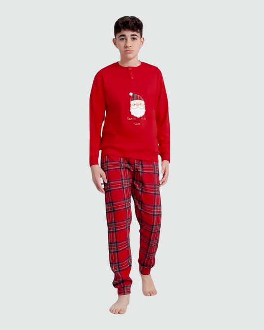 Irge Pigiama Natalizio Bambino Caldo Cotone