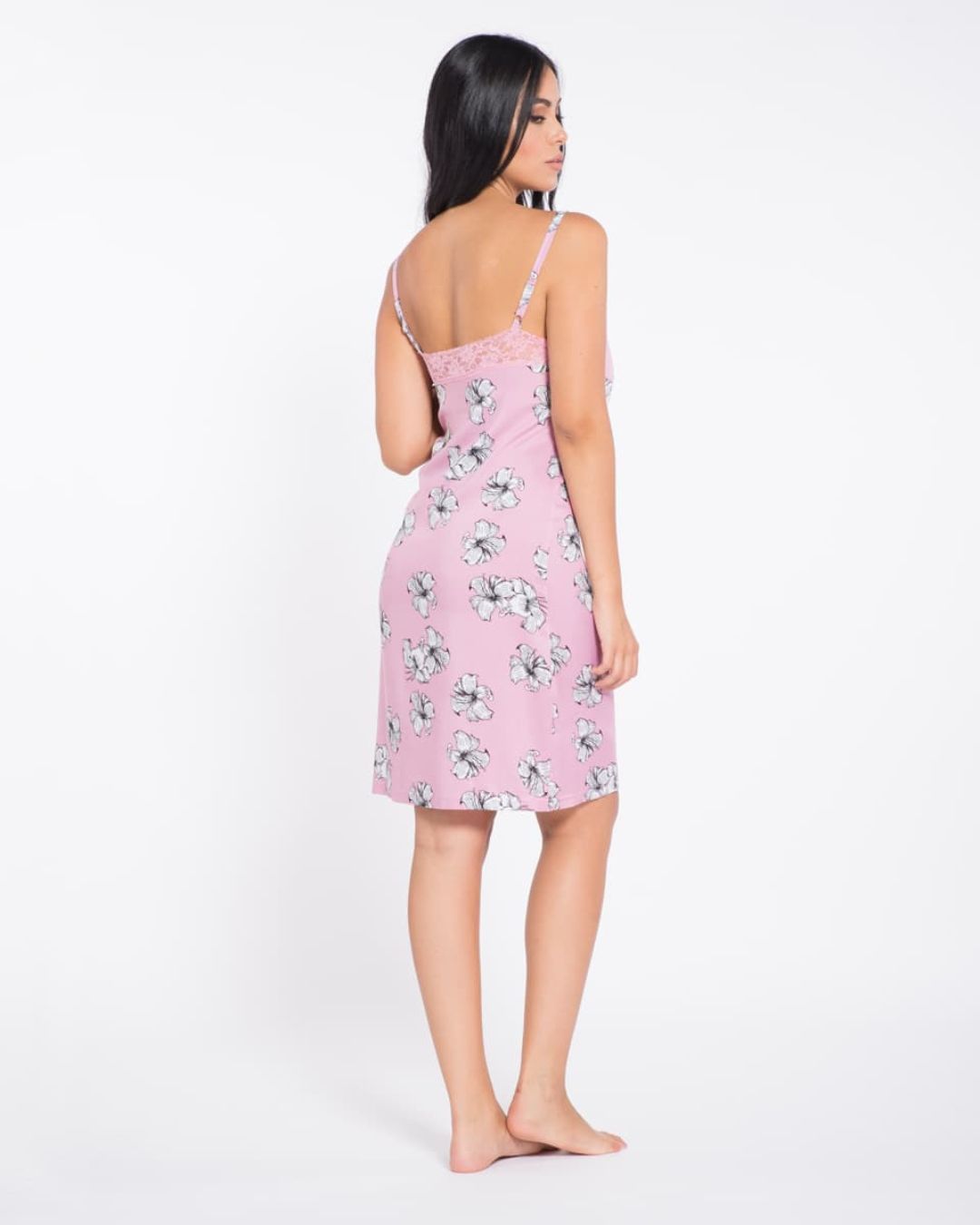 Pigiamiamoci Camicia Da Notte Viscosa Spalla Stretta