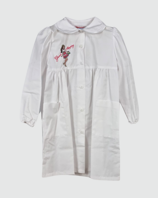 Ambrosino Grembiule Scuola Bambina Bianco