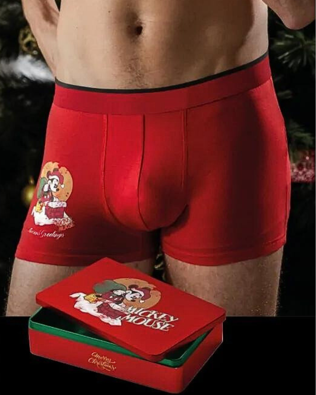 Disney Boxer Uomo Rosso