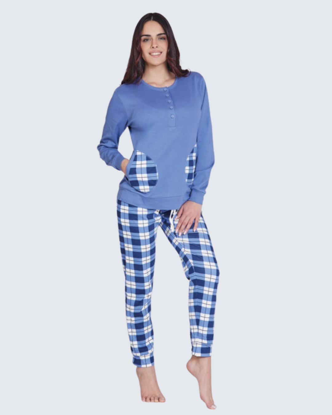 Nazareno Gabrielli Pigiama Donna Caldo Cotone