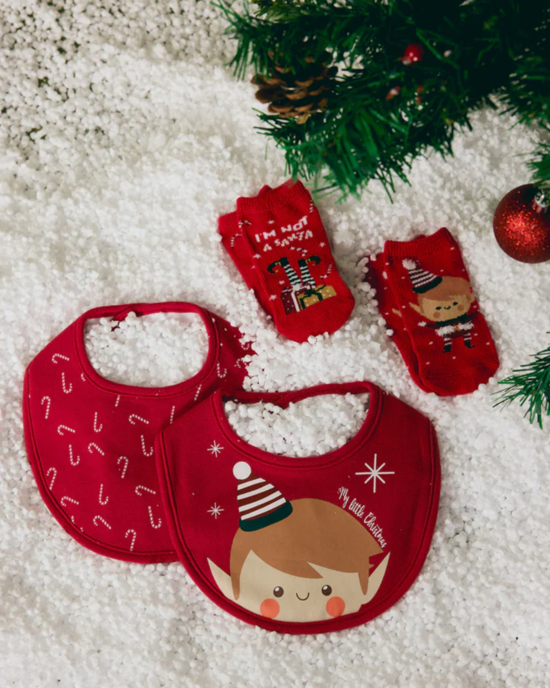 Ysabel Mora Bavetta Natalizia Neonati 2 Pezzi