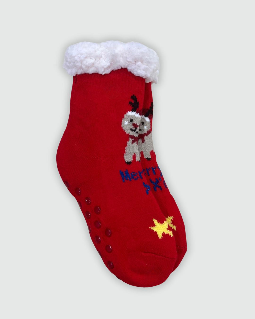 Calzino Natalizio Antiscivolo Bambini Imbottito