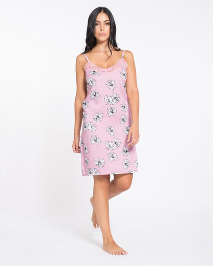 Pigiamiamoci Camicia Da Notte Viscosa Spalla Stretta