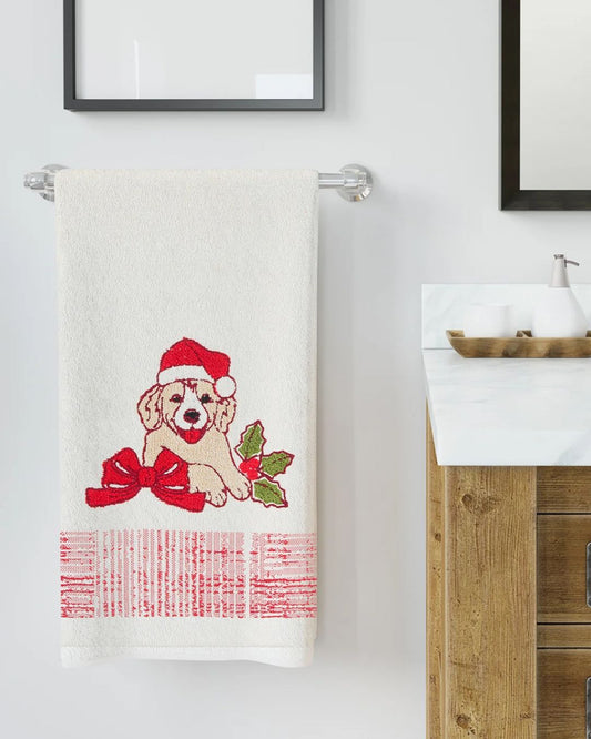 Vingi Set Asciugamani Bagno 1+1 Natalizio